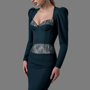 Conjunto con inserción de encaje