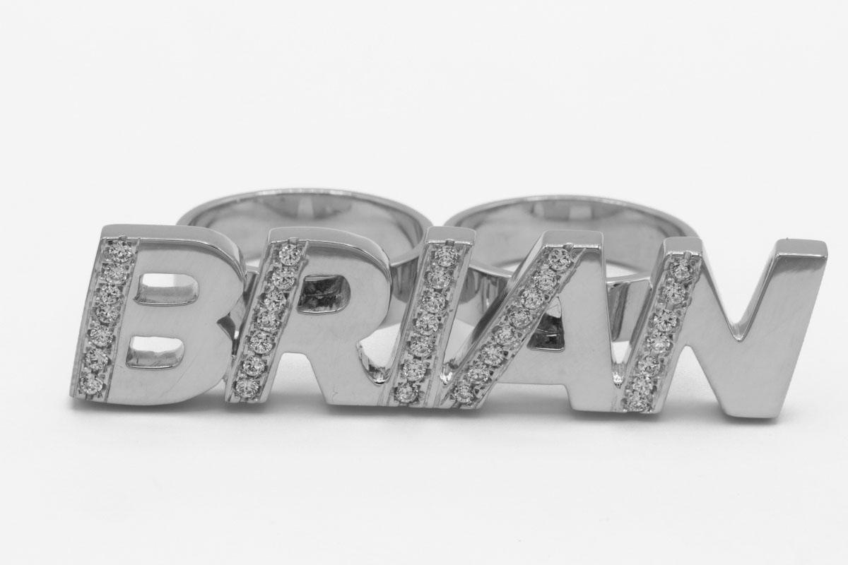«BRIAN» anillo doble Handmade - Imagen 4