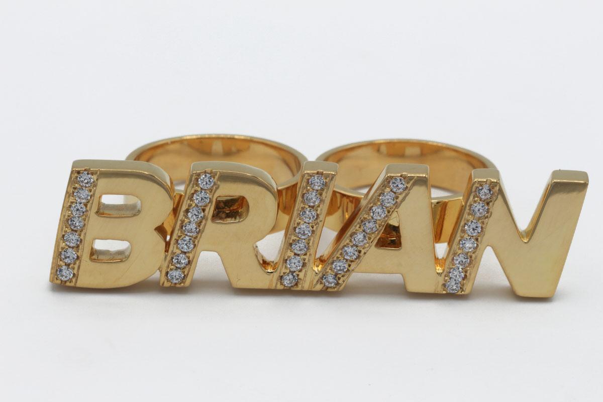 «BRIAN» anillo doble Handmade - Imagen 3