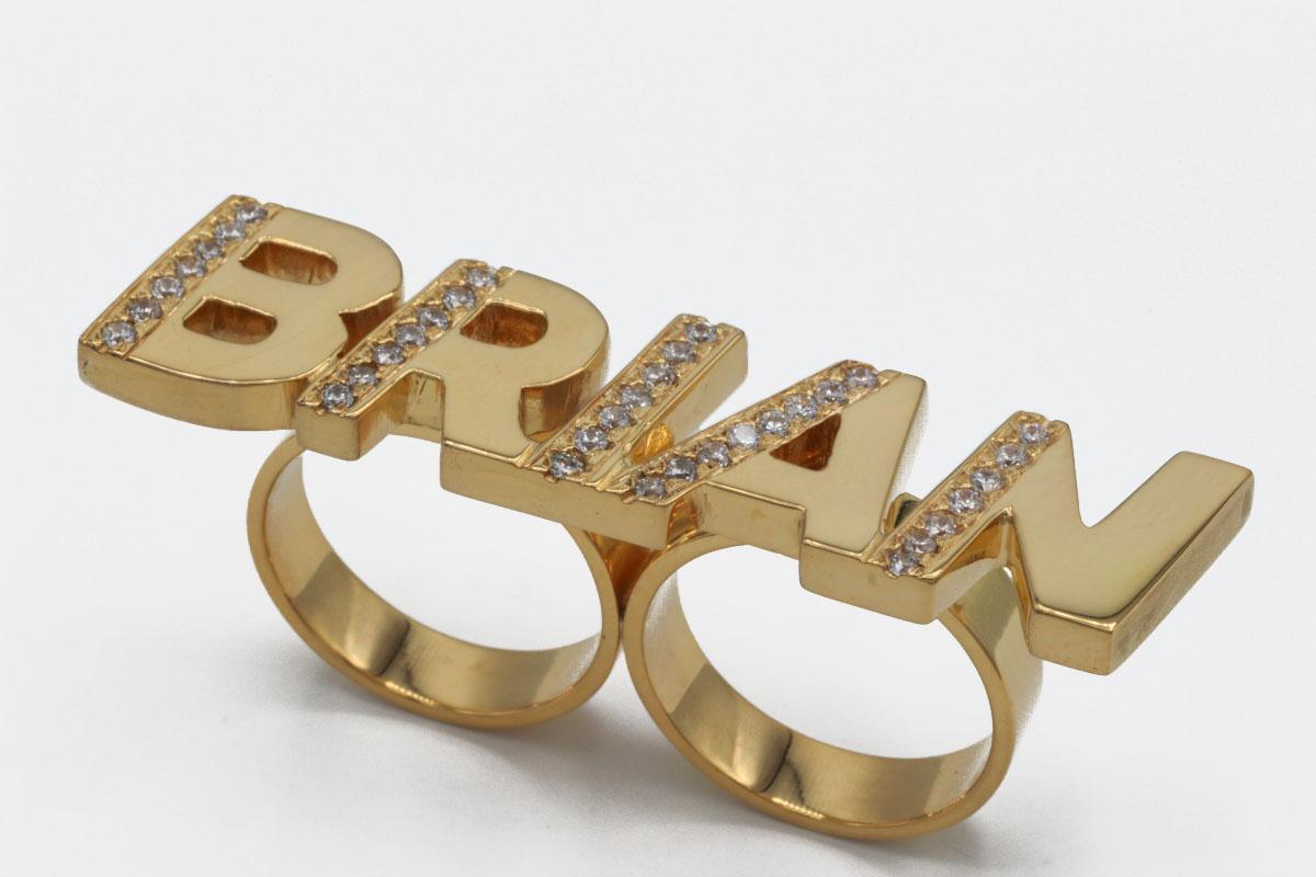 «BRIAN» anillo doble Handmade