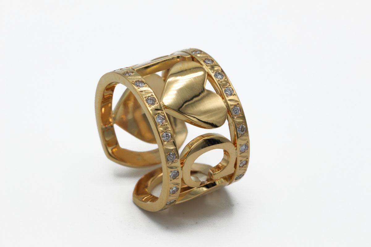 «LOVEISINTHEAIR» Anillo 18K. Handmade - Imagen 4