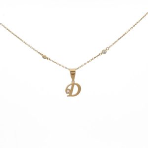 «AZ» colgante Oro 18K con diamante