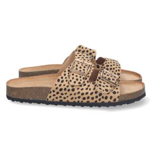 Sandalias de leopardo doble hebilla Buonarotti