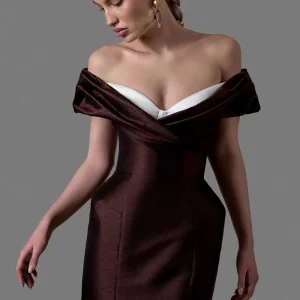 vestido con escote megan