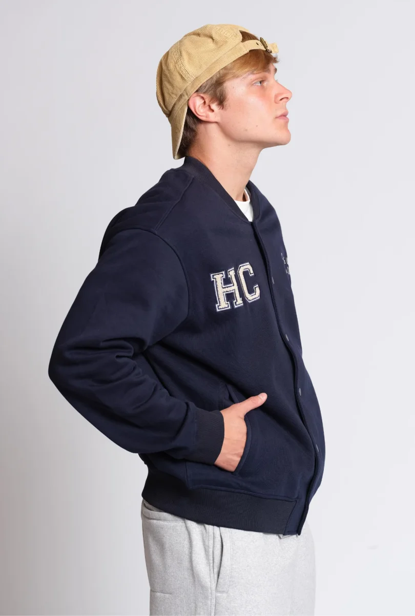 Midnight Blue Varsity Jacket - Imagen 5