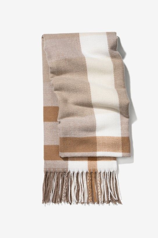 Bufanda blanco beige Vilanova - Imagen 2