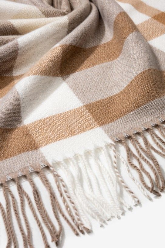 Bufanda blanco beige Vilanova - Imagen 3