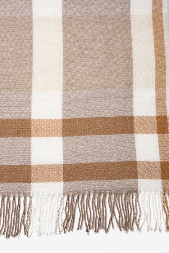 Bufanda blanco beige Vilanova - Imagen 4