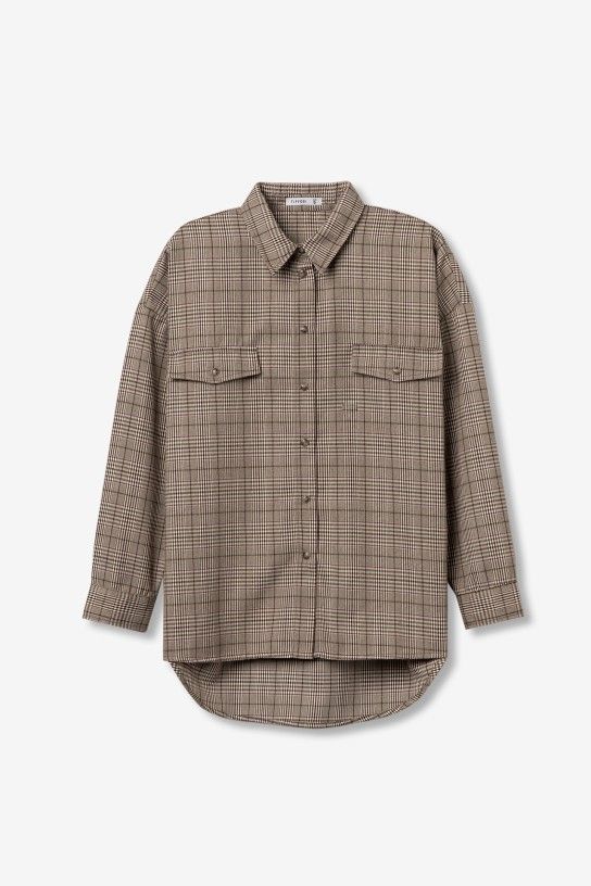 Sobrecamisa manga larga cuadros príncipe de gales Tiffosi