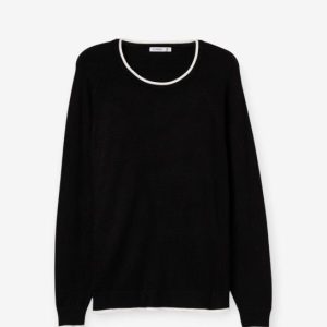 Jersey negro de cuello redondo Tiffosi