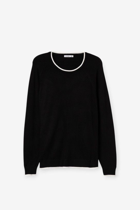 Jersey negro de cuello redondo Tiffosi - Imagen 2