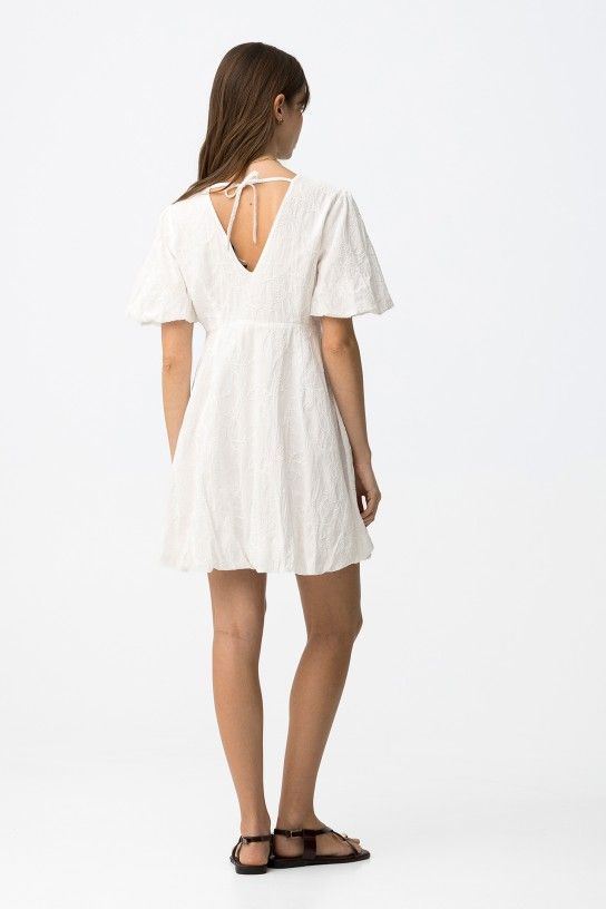 Vestido manga corta blanco Tiffosi - Imagen 4