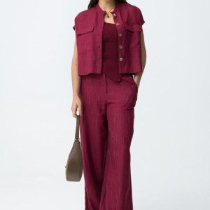 Pantalón wide leg buganvilla Tiffosi