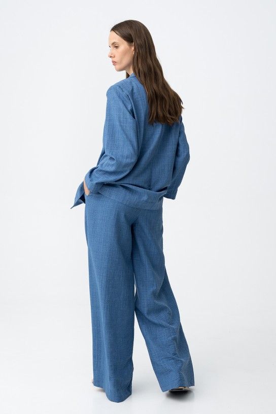 Pantalón ancho azul índigo Tiffosi - Imagen 4