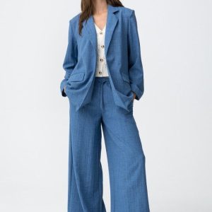 Pantalón ancho azul índigo Tiffosi