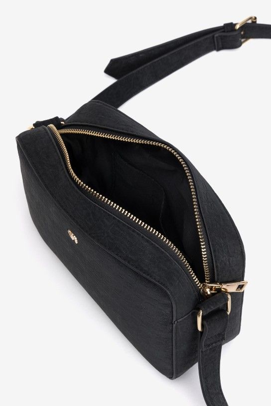 Bolso bandolera negro mediano Vilanova - Imagen 4
