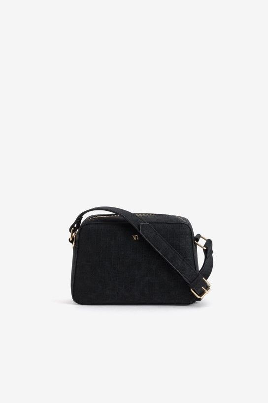Bolso bandolera negro mediano Vilanova