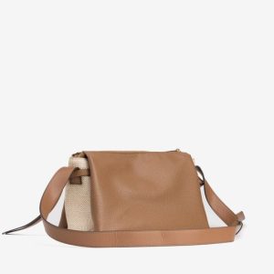Bandolera camel Vilanova texturizada