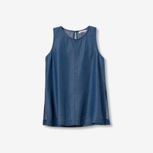 Blusa sin mangas azul índigo Tiffosi