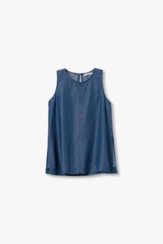 Blusa sin mangas azul índigo Tiffosi - Imagen 2