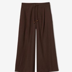 Pantalón ancho marrón oscuro Tiffosi
