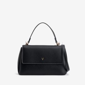 Bolso con solapa negro Vilanova