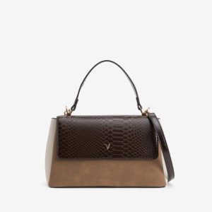 Bolso con solapa marrón Vilanova