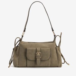 Bolso con asa larga verde Vilanova