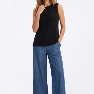 Pantalón ancho azul denim Tiffosi