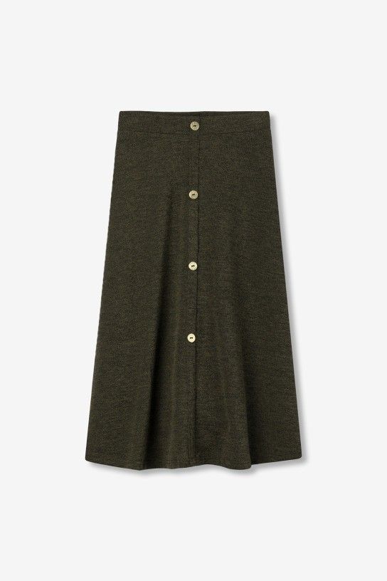 Falda midi con vuelo verde Tiffosi - Imagen 2