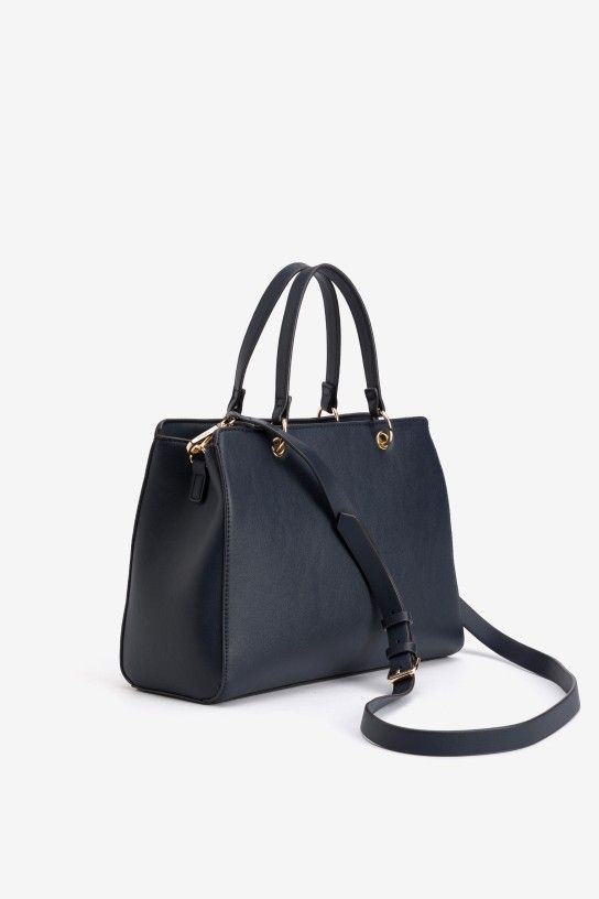 Bolso tote azul marino Vilanova - Imagen 3