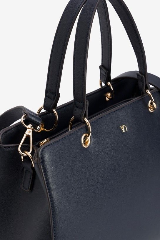 Bolso tote azul marino Vilanova - Imagen 4