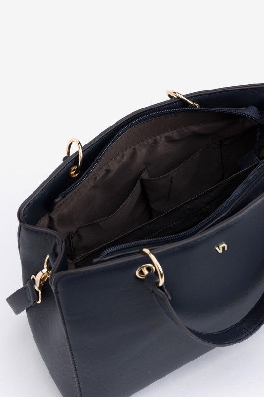 Bolso tote azul marino Vilanova - Imagen 5
