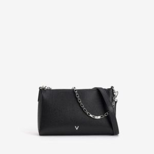 Bolso bandolera con cadena negro Vilanova