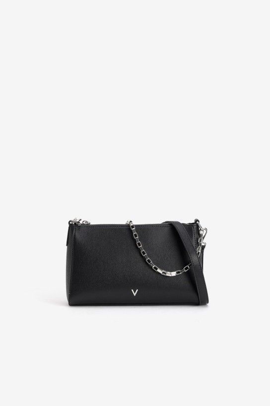 Bolso bandolera con cadena negro Vilanova - Imagen 2