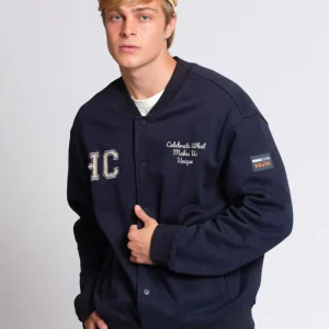 Midnight Blue Varsity Jacket
