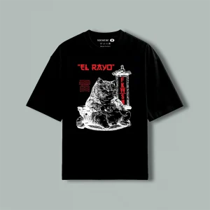 Playera Classic Oversize Gato "El Rayo"