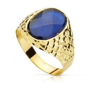 «AZURRO» anillo oro 18k