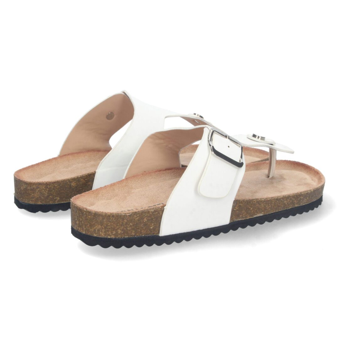 Sandalias anatómicas blancas corcho - Imagen 5