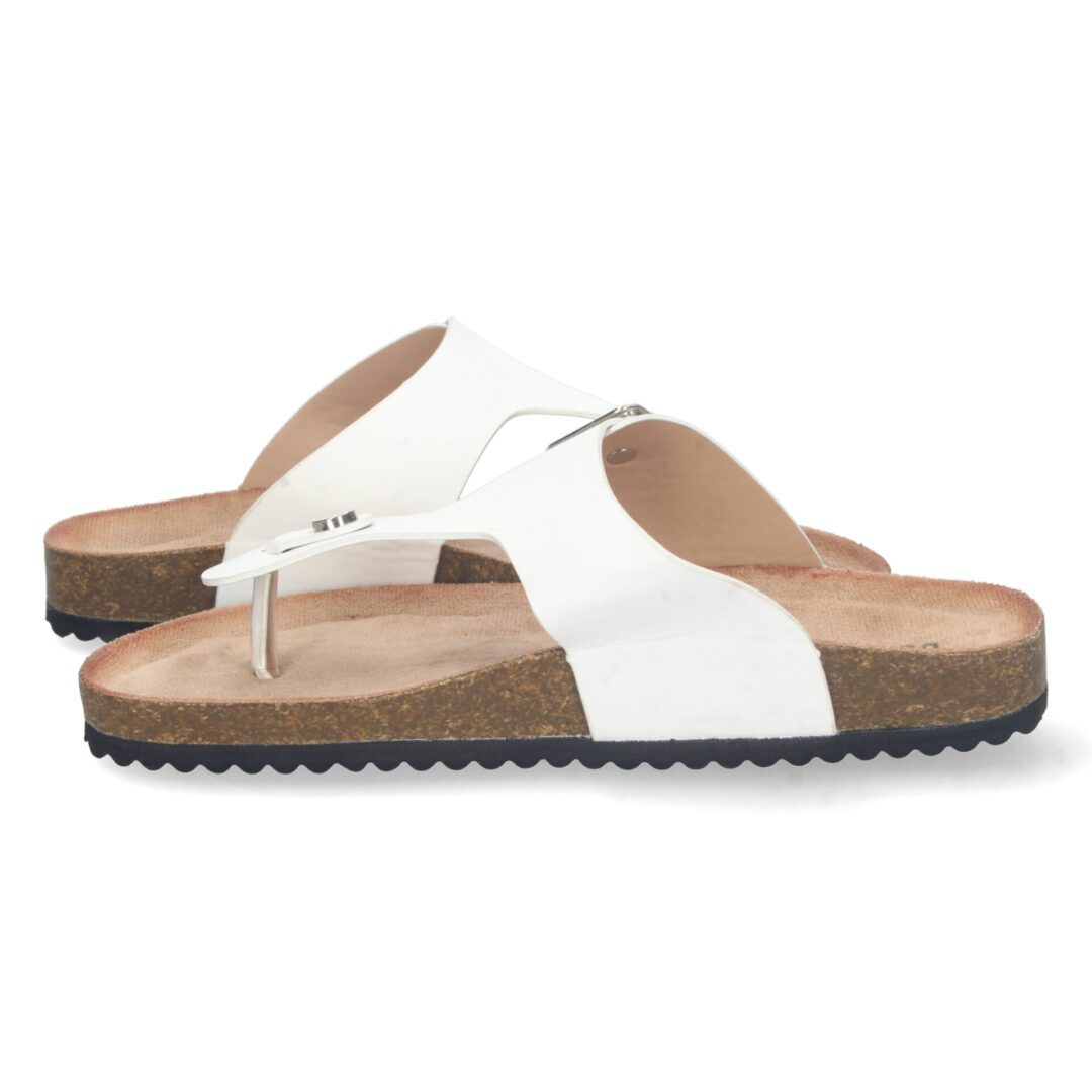 Sandalias anatómicas blancas corcho - Imagen 6