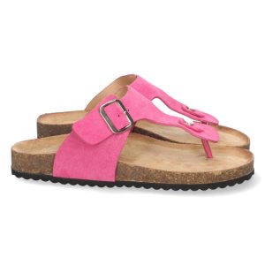 Sandalias rosas con tira hebilla anatómicas