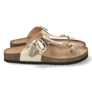 Sandalias doradas hebilla anatómicas