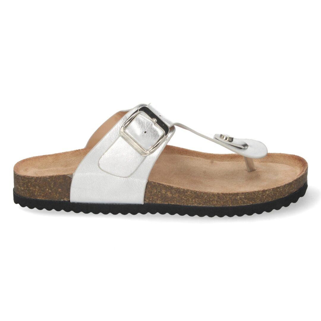 Sandalias anatómicas plata hebilla - Imagen 3