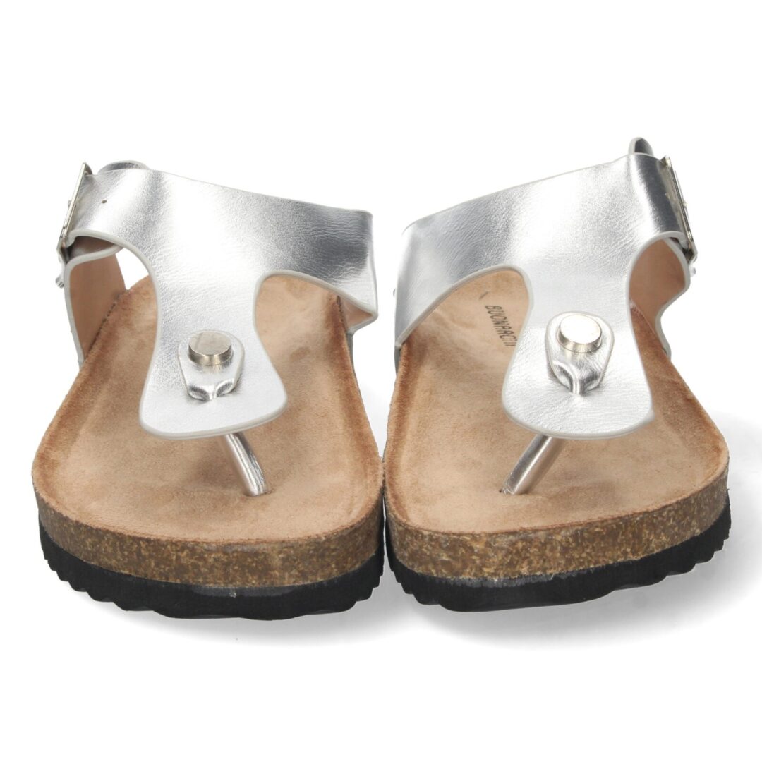 Sandalias anatómicas plata hebilla - Imagen 4