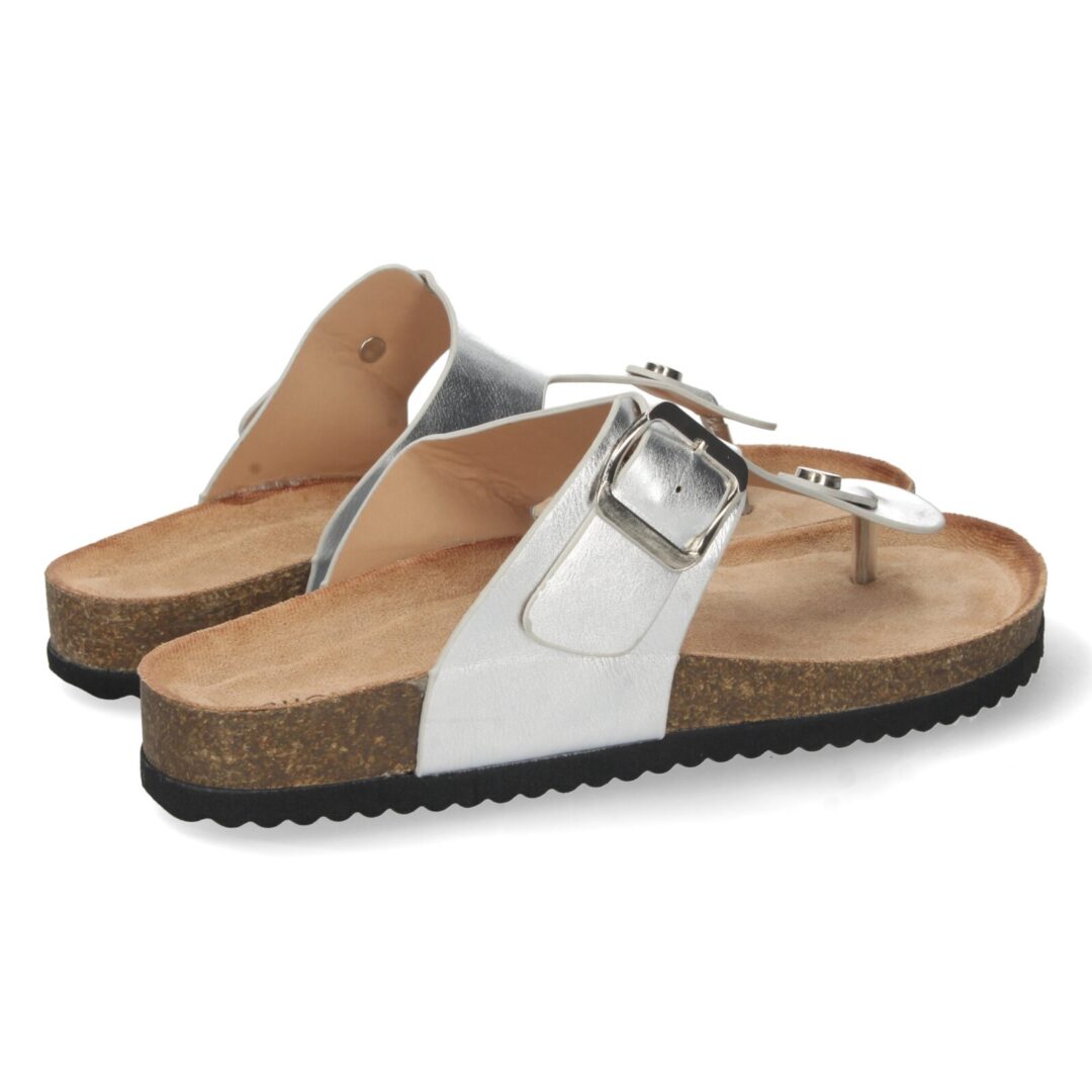 Sandalias anatómicas plata hebilla - Imagen 5