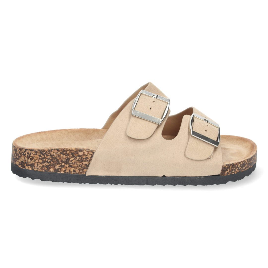 Sandalias anatómicas beige hebillas - Imagen 3