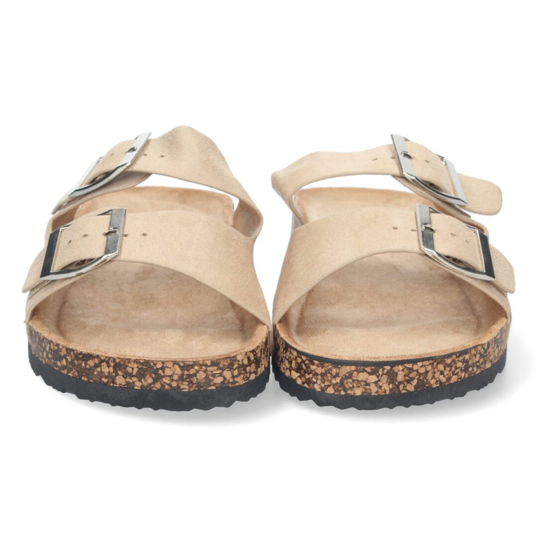Sandalias anatómicas beige hebillas - Imagen 4