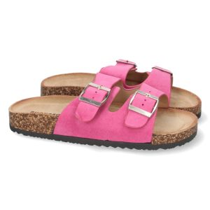 Sandalias anatómicas fucsia doble hebilla