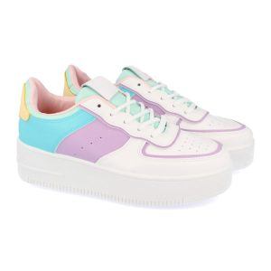 Zapatilla deportiva lila plataforma