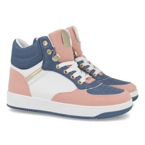 Zapatillas deportivas azul marino blanco rosa
